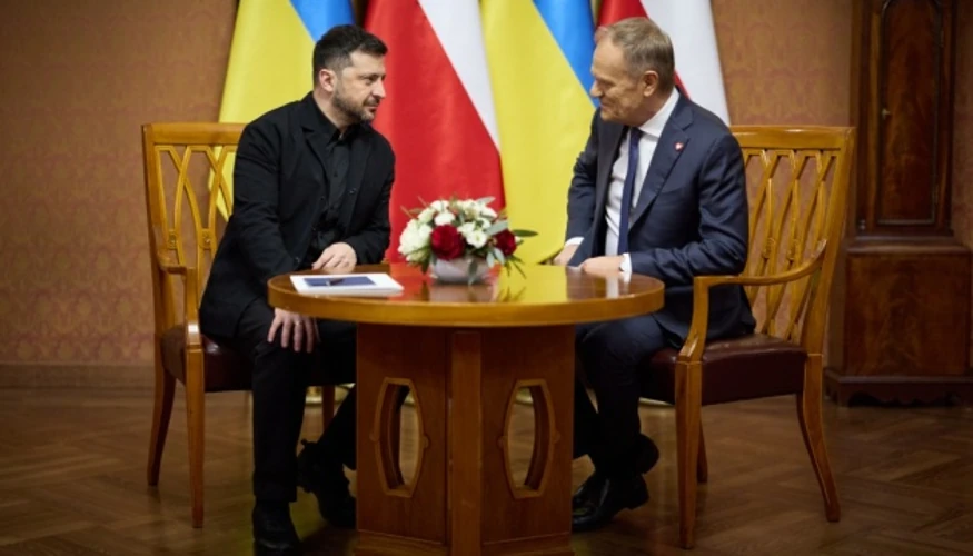 Зеленський прибув до Любліна на переговори з Туском