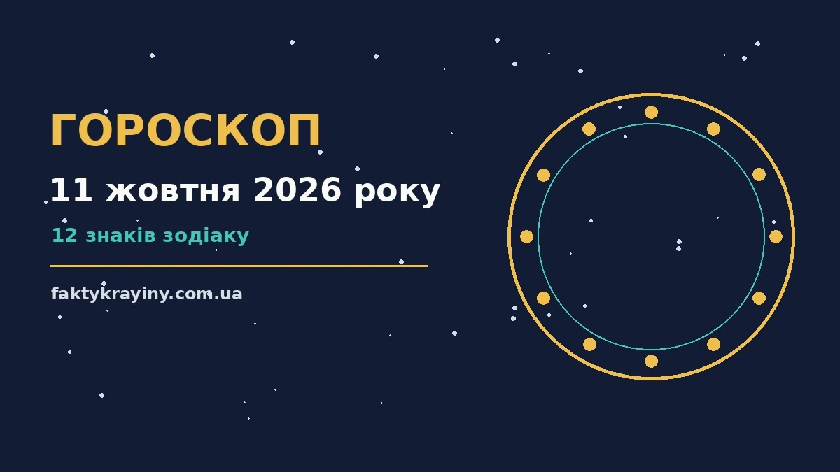 Гороскоп на 11 жовтня 2026 року: настрій і шанси дня для нових справ і розмов
