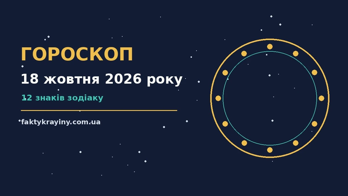 Гороскоп на 18 жовтня 2026 року: настрій і шанси дня для нових справ і розмов